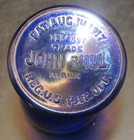 JOHN BULL Trade Mark Eye Wash Glass Cup Cobalt Blue  PAT. Aug 14, 1917 — photo 3
