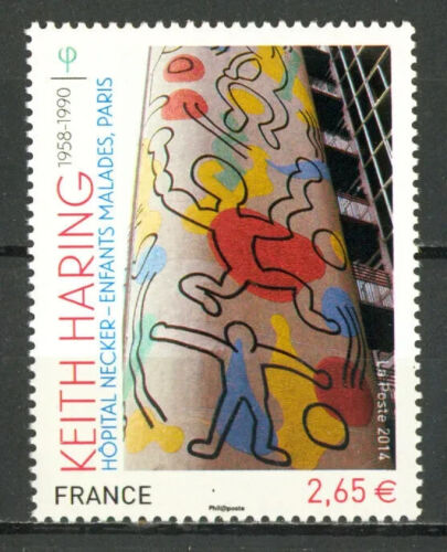 Frankreich - 2014 Keith Haring Wandbild #4671 - Sehr guter Erhaltungszustand postfrisch