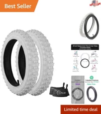 20" Kids Bike Replacement Tires and Inner Tubes - Compatible & Safe