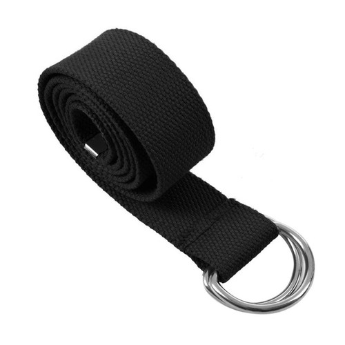 Mens Womens Belt Canvas D Ring Fabric Webbing Waist Belts Waistband Ladies UK - Picture 3 of 8