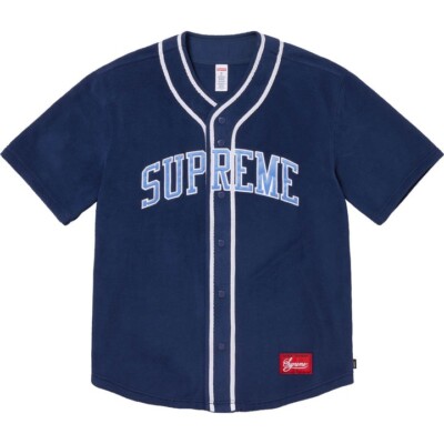 Supreme Polartec Baseball Jersey Navy - XL PREORDER Brand New Free Shipping