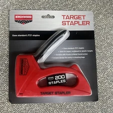 Birchwood Casey Target Stapler, Red Staple Gun #STPLR Uses JT21 Staplers