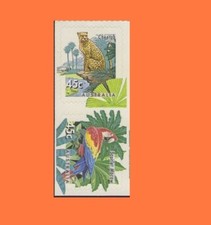 1994 Zoos Endangered Species Booklet Pair Peel & Stick MNH