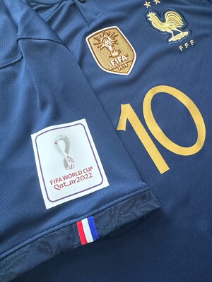 【正規品】Nike L #10MBAPPE 2022W杯　フランス代表 2022 France Home Jersey #10 Mbappe 2XL Nike World Cup Final