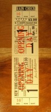 Gen MacArthur TickerTape Parade NYC WATCH 1951 Dodgers Giants Ticket OPENING DAY