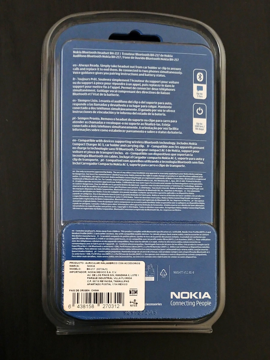 Nokia Bluetooth Headset BH217 Original Nokia Product. Nokia