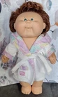 Vintage 1987 Cabbage Patch Splashin' Kids Hard Body Female Doll Green Eyes Brown