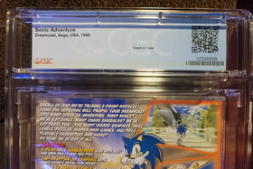 NEW Sealed GRADED CGC 8.5 A+ Sonic Adventure  (Sega All Stars)(DreamCast, 1998)