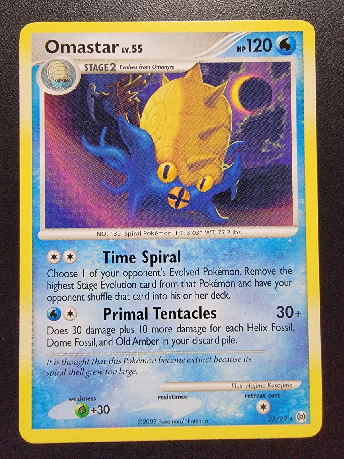 Omastar 23/99 Arceus Regular pokemon TCG