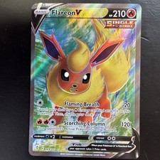 Flareon V (Full Art) Holo Ultra Rare SWSH07: Evolving Skies 169/203 on eBay