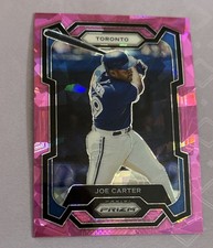 2024 Prizm Baseball Pink Cracked Ice #35 Joe Carter Toronto Blue Jays