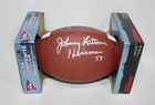 Notre Dame Johnny Lattner "Heismann 53" Signed Football With COA & Photo