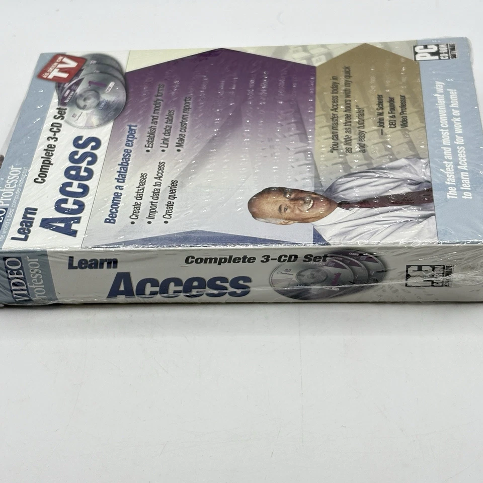 Video Professor Learn Access PC Software Complete 3 CD Set - Image 4 of 4