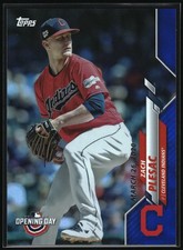 2020 Topps Opening Day #92 Zach Plesac Opening Day Edition Blue Foil