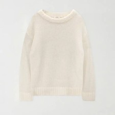 New Letter Bulky Knit Ivory Sweater