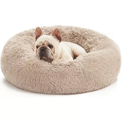 Washable Dog & Cat Bed for Ultra Large Small Medium Size Pet, Calming Donut R...