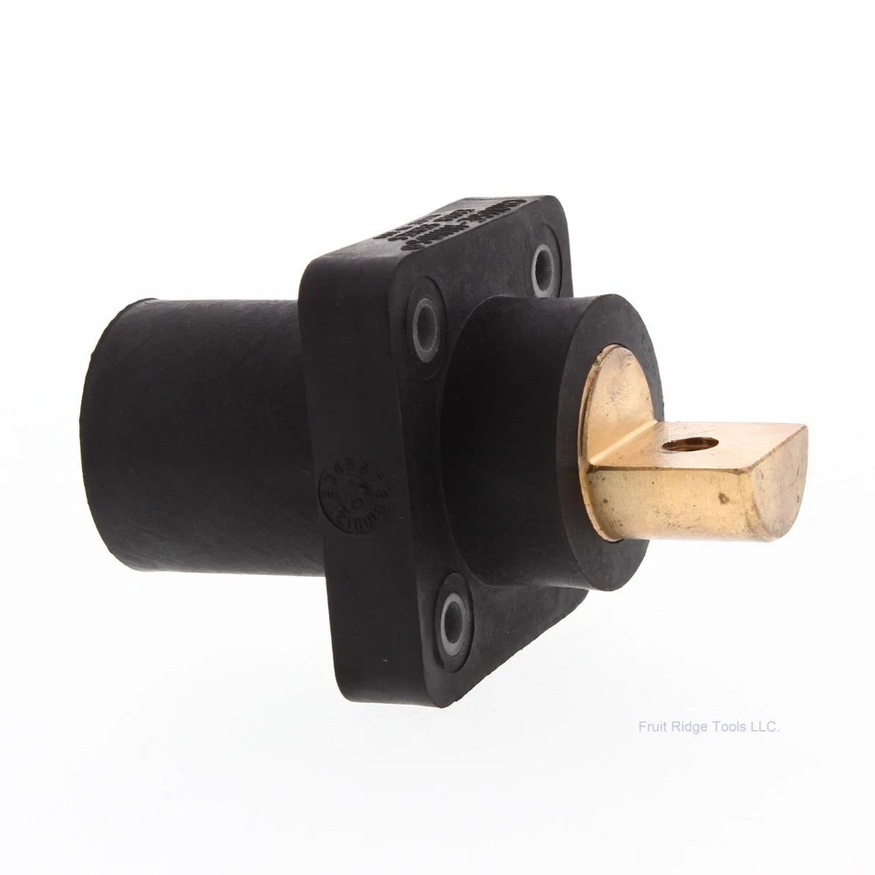 Joy Cooper 16 Series Male Black Single Hole Buss Bar Panel Mount E1016-1700B - Image 3 of 4