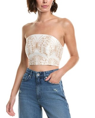 Milly Eyelet Crop Top Women's