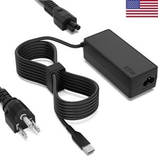 65W USB-C Charger Power Cord for Dell Latitude 3400, 3500, 7200, 7300, 7400 2In1