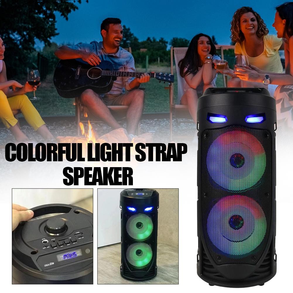 Bluetooth Speakers Portable Wireless Subwoofer Stereo Bass Party Soundbox F M1R1