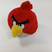 2010 Commonwealth Toys Angry Birds Plush Red Bird Plush 5" NO SOUND
