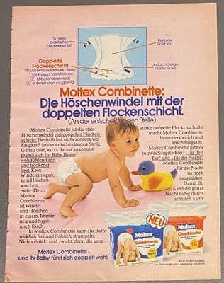 Advertisement A5: Moltex Combinette Diaper 1977 (WA433)