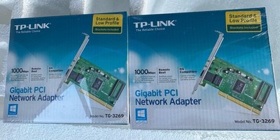 TP-LINK TG-3269 10/100/1000Mbps Gigabit PCI Network Adapter New Sealed LOT OF 2