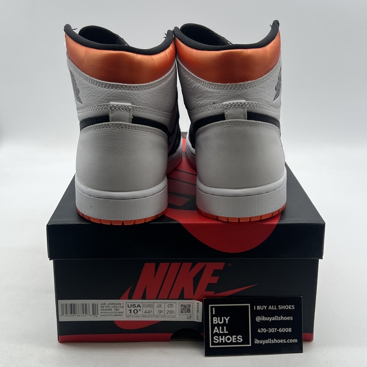 Size 10.5 - Jordan 1 Retro High Electro Orange for sale online | eBay