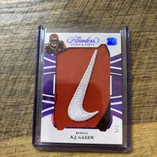 AJ Green Game Worn Patch 3/7 FOTL 2025 Panini Flawless Down and Dirty Prime Nike