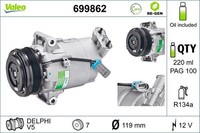 Valeo Kompressor, Klimaanlage 699862 FüR Opel