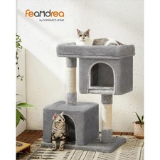Cat Tower Condo Tree 84cm For Large Cats Up To 7kg 2 Cat Caves Scratching Post