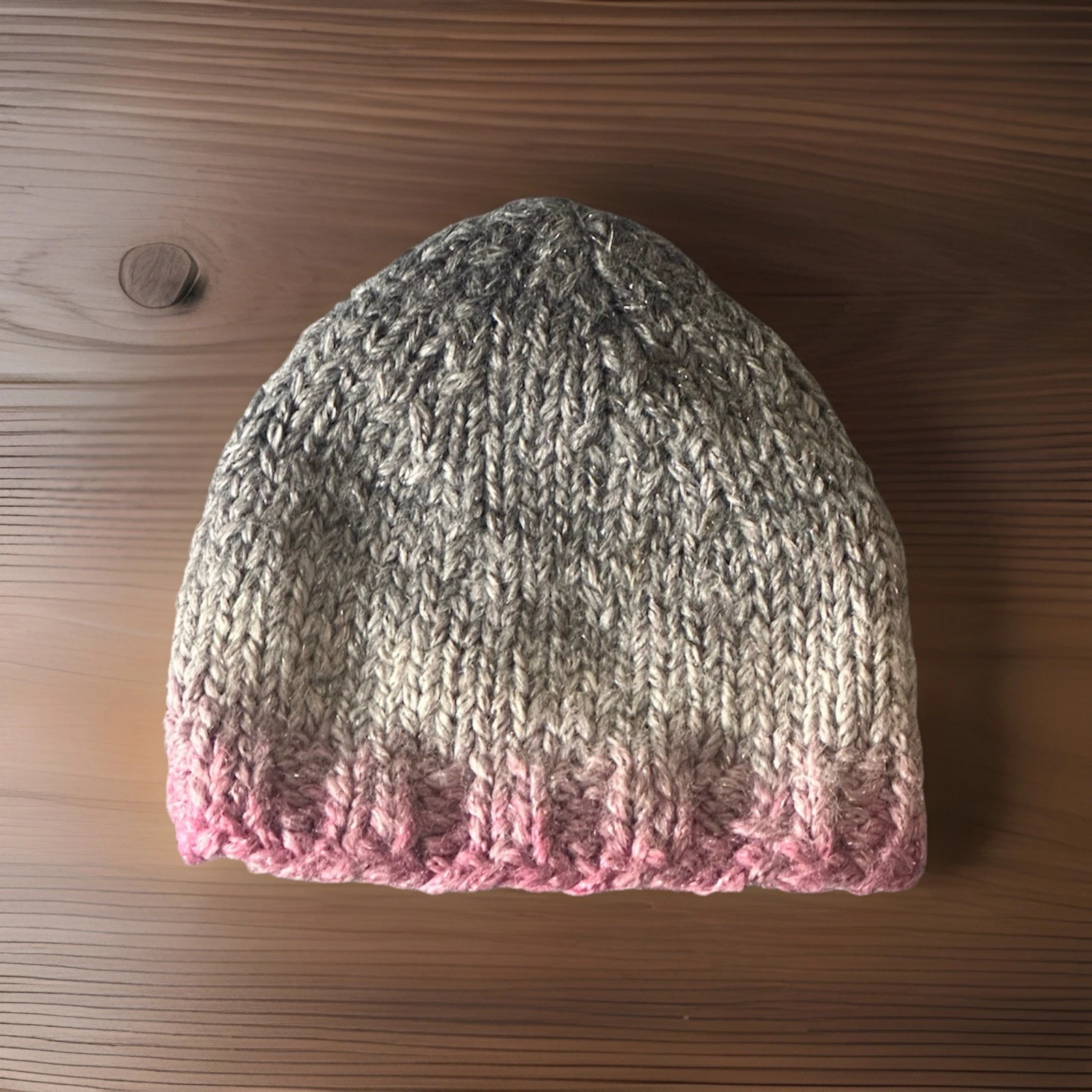 Handmade Infant Beanie Knitted Made In USA Size M