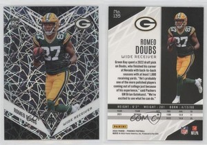 2022 Panini Phoenix Rookies Silver Lazer Romeo Doubs #135 Rookie RC