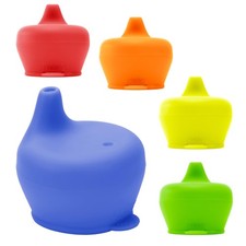 Silicone Sippy Cup Lids - Spill Proof, Fits Any Cup, BPA-Free, Dura... Fast Ship