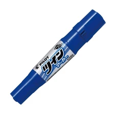 Pilot Twin Marker Oil-Based Pen, Fine Point, Broad Point, Blue, 10 Pieces, MFN15