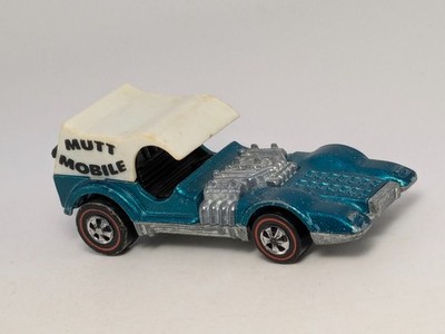 Vintage Hot Wheels Redline Mutt Mobile Aqua Blue Hong Kong