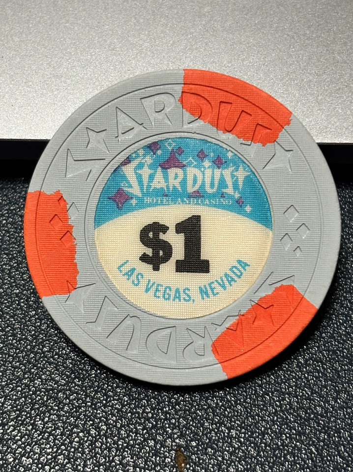 $1 STARDUST CASINO CHIP POKER CHIP GAMBLING TOKEN (Note: DARKER ON ONE ...