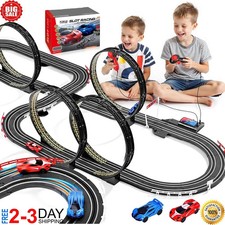 Slot Car Race Track Set Electric Powered Race Track Dual Racing Car Track Set
