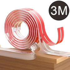 1/2/3M Table Edge Guard Furniture Corner Protector Strip Self Adhesive Transpare