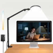 Desk Lamp, 16W LED Desk Light with Clamp Adjustable Arm for Home Office Vid...