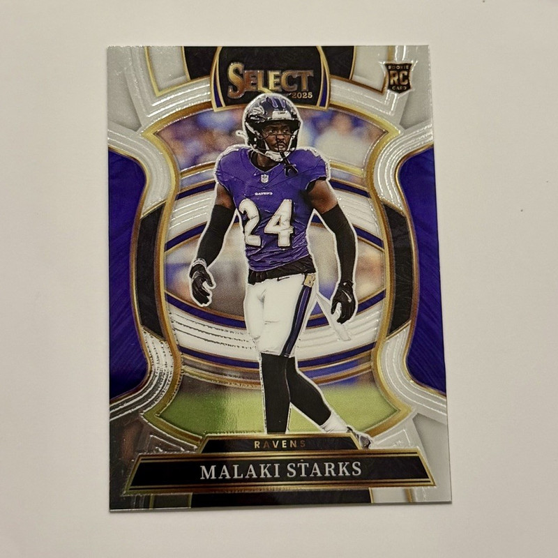 Panini 2025 Select Football Concourse Malaki Starks Ravens #61 Rookie Base