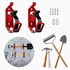 2Pcs Shovel Mount for Roof Rack Truck Jeep Offroad Roof Rack Axe Holder Clamp .