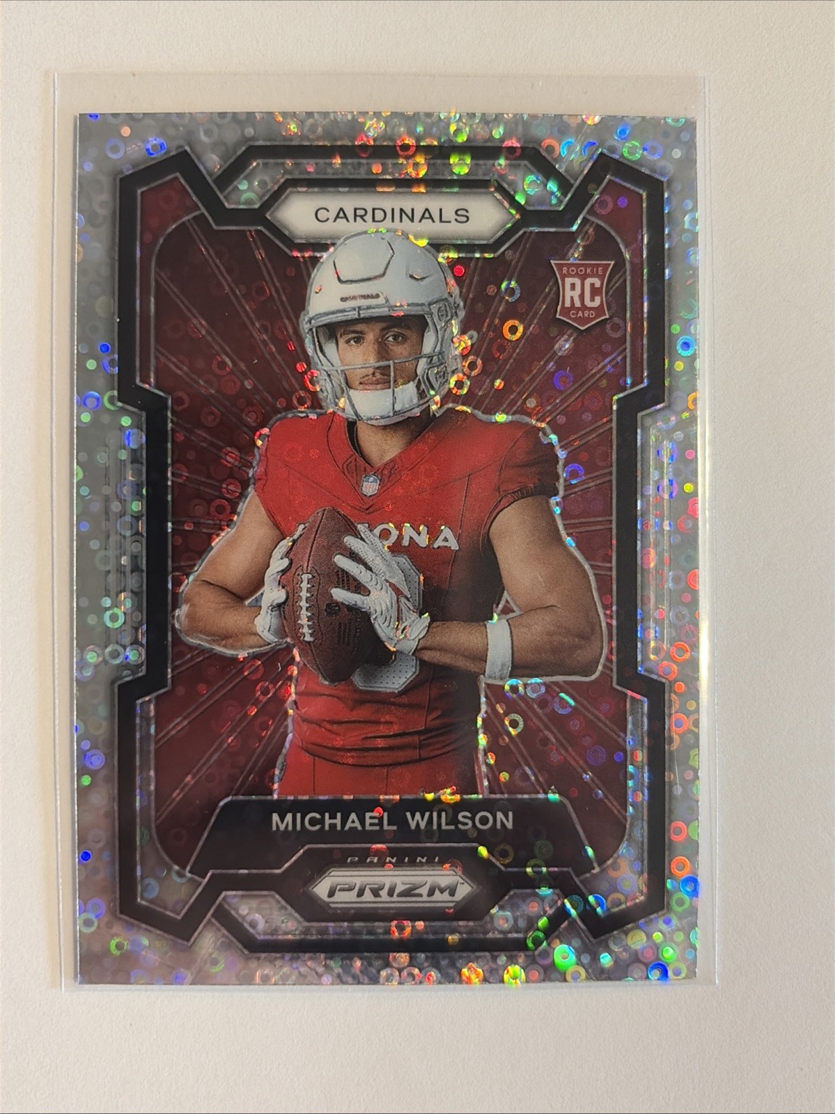 2023 Prizm No Huddle Variation Michael Wilson RC Cardinals