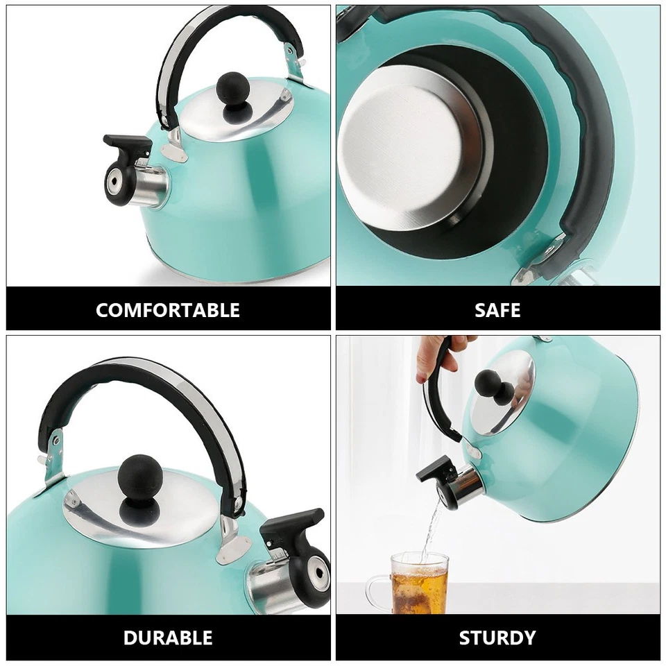 Whistling Tea Kettle Practical Boiling Teapot Stainless Steel Tea Kettle - Image 3 of 4
