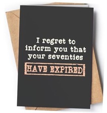 Funny for men or women with envelope  Joke card for wife, 80th Birthday Card