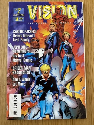 Marvel Vision Fan Magazine #7 July 1996 UK Edition