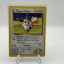 Lt. Surge's Eevee 51/132 Uncommon Gym Challenge Pokemon Unlimited LP on eBay