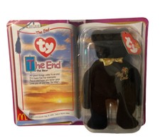 NIB The End the Bear McDonalds TY  Teenie Beanie Baby 1999 Y2K Tag/box Errors