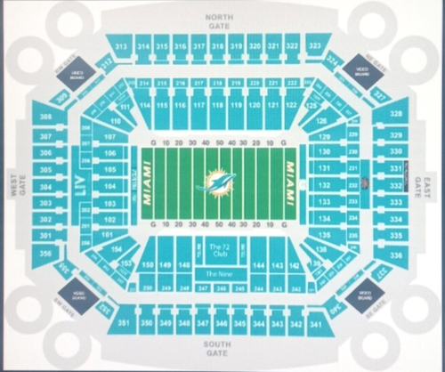 2 Miami Dolphins Tickets LOWER LEVEL Dec 28th vs Tampa Bay Buccaneers - 2nd Row! - Picture 2 of 2
