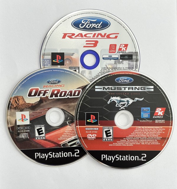 Playstation 2 Lot Bundle of 3 : Ford Racing Games (Tested) Lot Bundle Package Playstation 2 Lot Bundle of 3 : Ford Racing Games (Tested) Lot Bundle Package